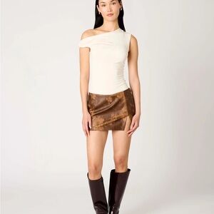 NIA Moon skort. Saddle colorway skort